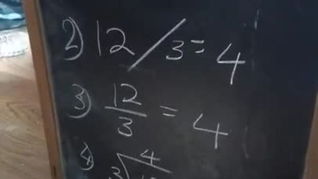 ⁣Division Mathematics home school 4 different ways to write division problems