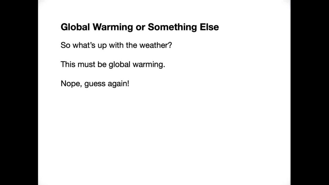 Is Global Warming is a Man Made Myth?