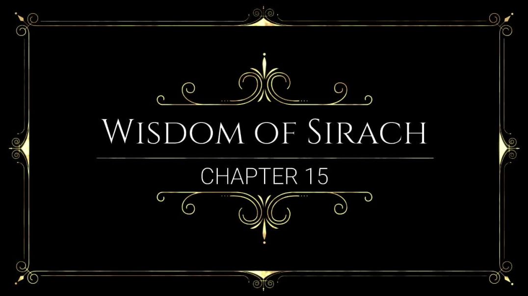 ⁣Wisdom of Sirach 15