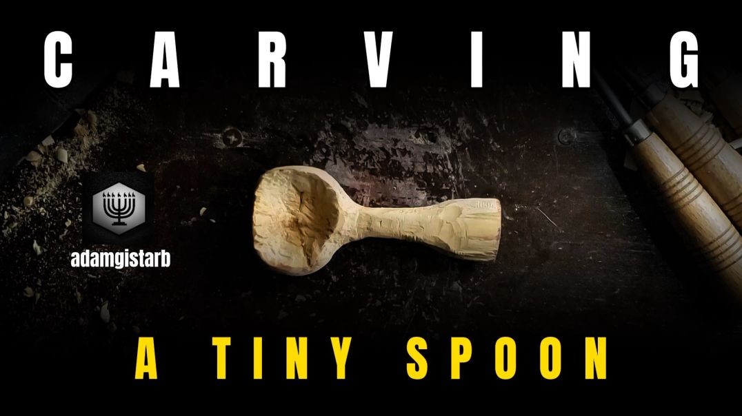 Carving a tiny spoon