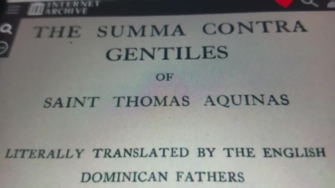 The Summa Contra Gentiles Thomas Aquinas on Islam Atheists. Armed JIHAD Jizya Thieves. Imams Umahs