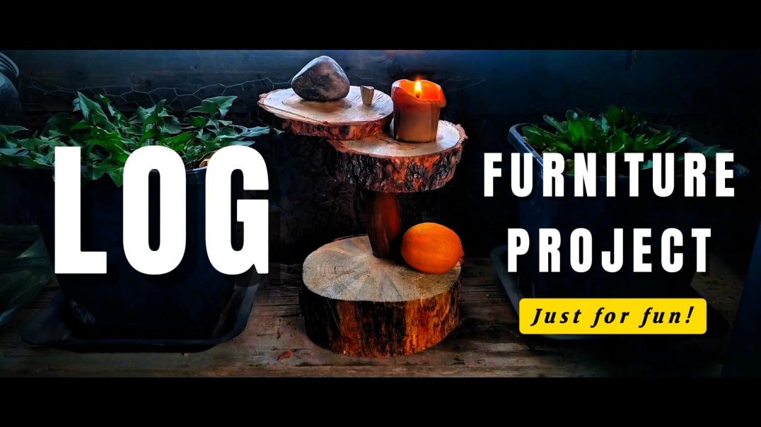 Log Furniture: A fun woodworking project for practice