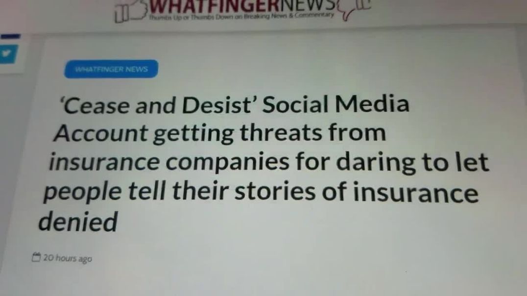 Insurance Fraud Companies sending Cease & Desist Letters Threats to those Victims who expose the