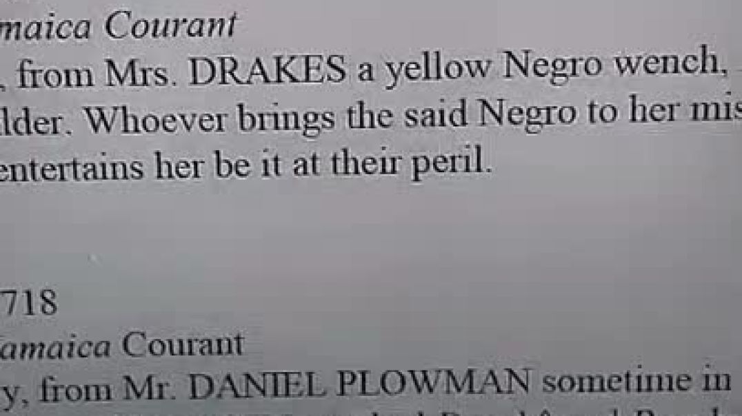 African Tribes Deut 28 Jamaica newspaper Slavery Advertisements prove Hebrews are Negroes in transat